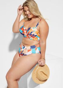 B&uuml;gel Bikini mit Highwaist-Bikinihose (2-tlg.Set) in weiss, Gr&ouml;sse 40E (80), bonprix