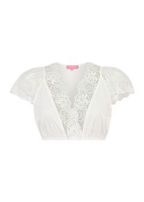 Kr&uuml;ger Dirndl Kr&uuml;ger Madl, Femmes Blouse folklorique, &eacute;cru