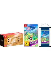 Nintendo Switch , Konsolen-Set »Lite – Hyrule-Edition + Zelda: Echoes of Wisdom + Zelda-Schriftrolle« 32 GB , goldfarben