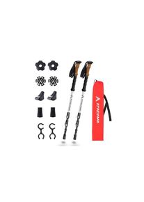 Jelmoli Teleskopst&ouml;cke &raquo;Wandest&ouml;cke Atacama 13-tlg. 110-135 cm&laquo;, schwarz, silber, 135cm, Teleskopst&ouml;cke