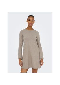 Only, Unisex, Only Midikleid &raquo;ONLAMALIO LIFE LS ONECK DRESS KNT&laquo; Sommerkleid, fungi detail:melange, S, N-Gr, Kleid in Midil&auml;nge von Only