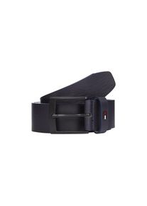 Tommy Hilfiger , Ledergürtel »ADAN 3.5 EXT« Metalllogopatch, Einfachdornschnalle , blau