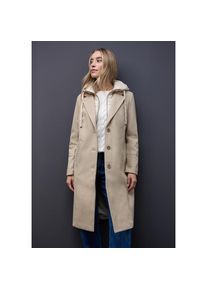 Street One, Unisex, Street One Outdoorjacke mit Kapuze mit Kapuze, soft sand meliert, 44, Mantel von Street One