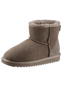 Ara , Damen , Schlupfboots »Alaska Classic Short« , Winterboots zum Schlupfen in bequemer Weite G (=weit) , grau , Für kalte Wintertage geeignet