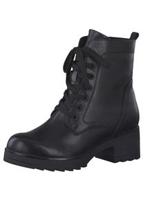 Marco Tozzi, Unisex, Marco Tozzi Schn&uuml;rstiefelette mit FEEL-ME Ausstattung, schwarz, 40, Stiefelette mit Schn&uuml;rung und Innenreissverschluss f&uuml;r 