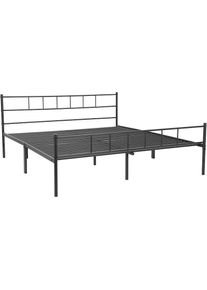 Goodproduct, GOODproduct Metallbett &raquo;Amrum Bett Bettgestell Bettrahmen Einzelbett Doppelbett Stahlbett&laquo; 2m L&auml;nge und in 4 Breiten w&auml;hlbar - 90, 140, 