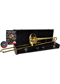 Clifton Posaune »Tenor Zugposaune«, (Set), mit Koffer, Mundstück, Lernbuch und Karaoke CD grau Musikinstrumente