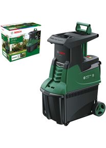 Bosch Home and Garden BOSCH HOME & GARDEN Leiseh&auml;cksler &raquo;AXT 25 TC&laquo;, 2500 Watt schwarz Kompakte Lagerung: Der abnehmbare Trichter erm&ouml;glicht eine wirtschaftliche...