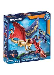 Playmobil® Konstruktions-Spielset »Dragons: The Nine Realms - Wu & Wei mit Jun (71080)«, (40 St.), Made in Germany bunt