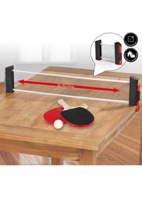 MAXXMEE Tischtennisschläger, (Set, 7 tlg., mit Bällen-mit Netz) schwarz