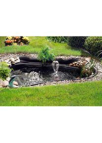 Ubbink Fertigteich &raquo;Ocean II&laquo;, (Set), inkl. Pumpe, Wasserspeier, Pflanzk&ouml;rben schwarz