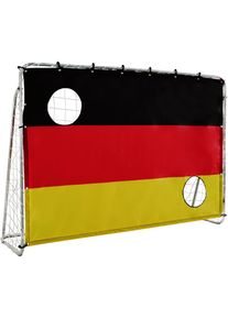 L.A. Sports Fußballtor »Soccer Goal 2in1 Set - Kinder Tor mit Netz und Torschusswand«, (2in1 Kinderfussballtor und Torschusswand) bunt Sport-Tore