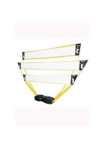 HAMMER Tennisnetz, (Tragekoffer, Netze, Teleskop Netzpfosten, Bodenanker), 3in1 Netz-Set für Badminton, Tennis und Volleyball gelb Sport-Netze