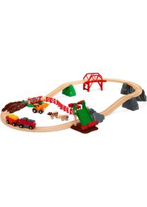 Brio&reg; Spielzeug-Eisenbahn &raquo;Gro&szlig;es Bahn Bauernhof-Set&laquo;, (30 tlg.), FSC&reg; - sch&uuml;tzt Wald - weltweit bunt