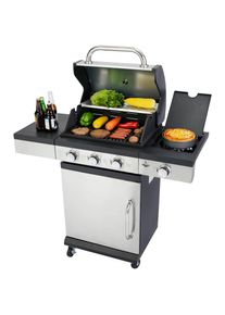 El Fuego Gasgrill &raquo;San Antonio&laquo;, BxTxH: 120x48x110 cm silberfarben Grills