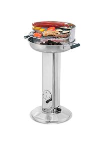 Tepro Holzkohlegrill &raquo;Edelstahl-S&auml;ulengrill&laquo;, BxTxH: 58x43x83 cm grau