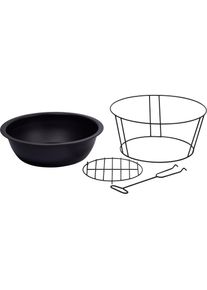 Dobar Feuerkorb, BxLxH: 52x52x23 cm schwarz