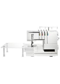 Husqvarna Overlock-N&auml;hmaschine &raquo;Huskylock s21&laquo;, 21 Programme, 21 Stiche, extra gro&szlig;er Anschiebetisch wei&szlig; N&auml;hmaschinen