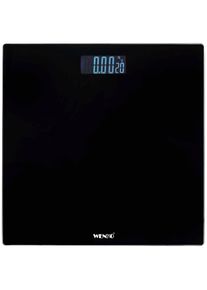 Wenko Personenwaage, digitale Körperwaage mit LCD-Display schwarz
