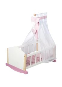 Roba&reg; Puppenwiege &raquo;Wiege Scarlett&laquo; wei&szlig; Puppenm&ouml;bel