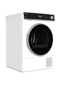 Sharp Wärmepumpentrockner »KD-NHH8S8GW3-DE«, 8 kg weiß 15 Trockenprogramme inkl. 30-Minuten-Schnelltrockenprogramm