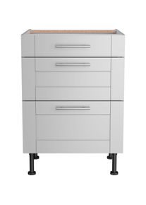 Optifit Unterschrank »Ahus«, Breite 60 cm grau hellgrau matt/hellgrau