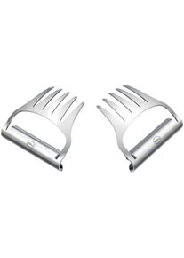 R&ouml;sle R&Ouml;SLE Fleischgabel &raquo;Pulled-Pork, 25237&laquo;, (2 tlg.), zum Zerteilen von gegartem Fleisch, 2-tlg., Edelstahl silberfarben Fleischgabeln