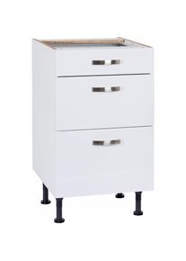 Optifit Unterschrank »Cara«, Breite 50 cm, mit Vollauszügen und Soft-Close-Funktion weiß weiß/weiß