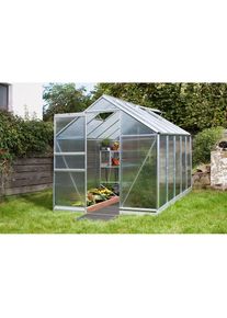 Vitavia Gew&auml;chshaus &raquo;Apollo 5000&laquo;, (Set, mit. Fundamentrahmen) silberfarben Gew&auml;chsh&auml;user