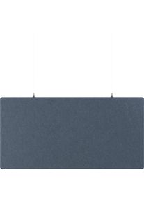 Akustik-Deckenplatte, PET-Filz, HxB 600 x 1200 mm, rechteckige Form, blau, ab 10 Stk eurokraft basic