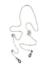 Pilgrim Sonnenbrillen Kette 'Cat' Damen, schwarz / silber, Größe One Size