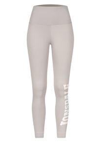Lonsdale, Femmes Leggings 'SEMLEY', gris clair / blanc