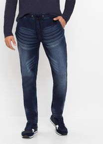Slim Fit Sweat-Jeans Straight in blau, Gr&ouml;sse 48, bonprix