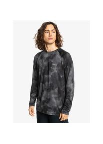 Quiksilver , Damen , Langarmshirt »Training Tie-Dye« , schwarz , Stoff: Stretchstoff