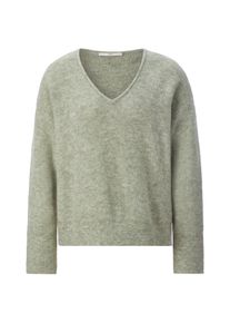 LANIUS Damen-Strickpullover V-Ausschnitt Hellgr&uuml;n 40