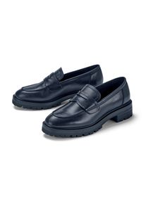 Tchibo - Leder-Loafer - Damen - Gr. 41 - dunkelblau