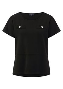 monari - Rundhals-Shirt, schwarz, Gr. 36, Viskose