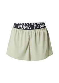 Puma Sportshorts 'STRONG 3' Damen, pastellgr&uuml;n / schwarz / wei&szlig;, Gr&ouml;&szlig;e XL
