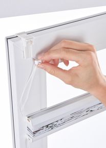 Plissee mit Blumenmuster in rosa, 130x120 cm, bonprix