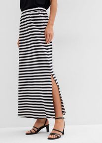 Maxirock aus reiner Bio-Baumwolle in schwarz, Gr&ouml;sse 48/50 (XL), 100% Baumwolle, bonprix