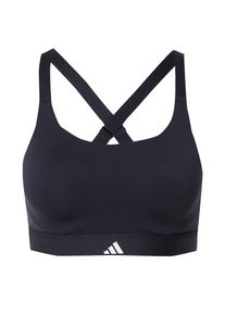 adidas Performance Sport-BH 'Impact Luxe' Damen, schwarz / weiß, Größe XS