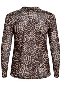 ZIZZI Bluse 'Eleah' Damen Gr&ouml;&szlig;e 7XL/8XL braun / schwarz