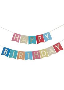 Festone Happy Birthday colorato 3m