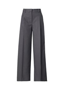 MONKI, Femmes Pantalon à plis, gris foncé