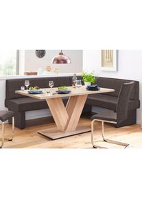 Eckbank »Nils« Sitz und Rücken gepolstert, verschiedene Qualitäten , braun , Home Affaire