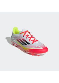 adidas Performance, Unisex, adidas Performance Fussballschuh &raquo;F50 CLUB FG/MG&laquo; f&uuml;r Rasenpl&auml;tze, cloud wei&szlig;, core schwarz, solar gelb, 45, Mit diesem 