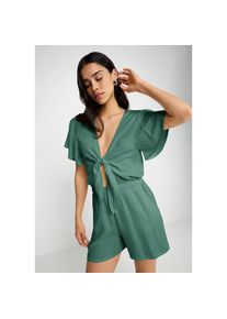 Lscn By Lascana, LSCN by LASCANA Kurzoverall aus gewebter Viskose, olive, 42, N-Gr, Kurzoverall