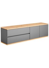 Xora Lowboard , Weiss, Eiche Artisan , Holzwerkstoff , 1 F&auml;cher , 2 Schublade(n) Schubladen , 184x54x42 cm , Typenauswahl, Beim&ouml;bel erh&auml;ltlich, stehend , Wohnzimmer, TV M&ouml;bel, Lowboards, Lowboards stehend