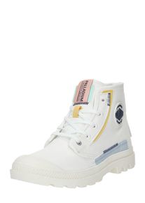 Palladium, Femmes Bottines &agrave; lacets 'Pampa', bleu clair / jaune / rose ancienne / blanc