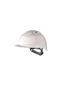 DELTA PLUS DELTA PLUS QUARTZ I White Safety Helmet, AdjustableVentilated - QUAR1BC